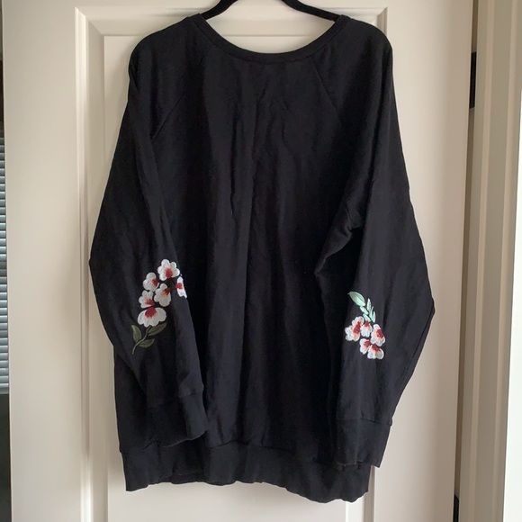 Torrid Black Embroidered Pullover - Picture 9 of 10